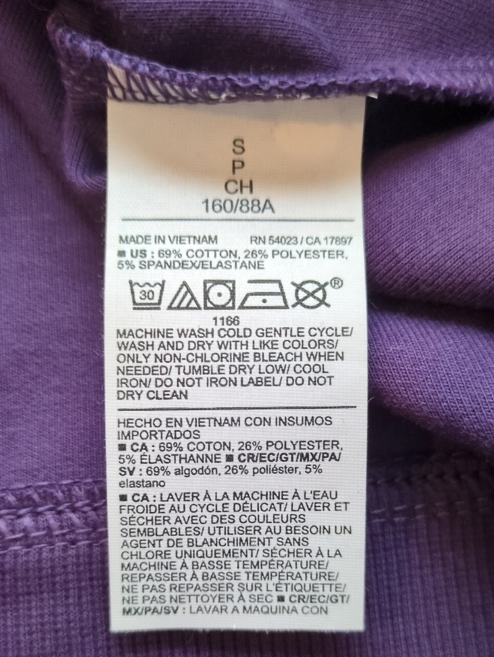 Old Navy Dynamic Fleece Half Zip Hoodie In Purple Maxine Size S - Picture 6 of 7
